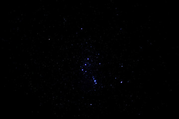 Constellation Orion on a dark night starry sky.