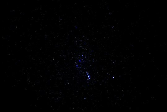 Constellation Orion on a dark night starry sky.