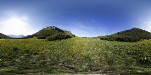 360 degree Panorama of Tatra Mountains - Tomanowa Przełęcz © Ruchacz