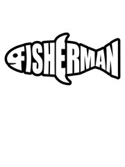 kontur angler fisherman logo fischermann meer sport silhouette clipart hobby angeln fischer fischen fangen fisch hunger lecker see fluss angel angelrute seil cool design