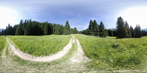 360 degree Panorama of Tatra Mountains © Ruchacz
