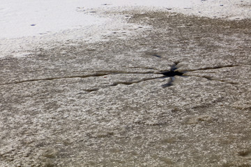 Ice texture in nature