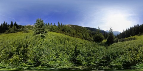 360 degree Panorama of Tatra Mountains © Ruchacz