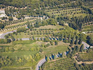 kurvige Strasse in Italien