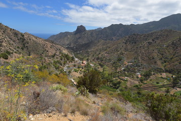 Fototapeta na wymiar Landschaft im Norden der Insel La Gomera