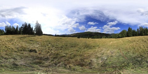 360 degree Panorama of Tatra Mountains