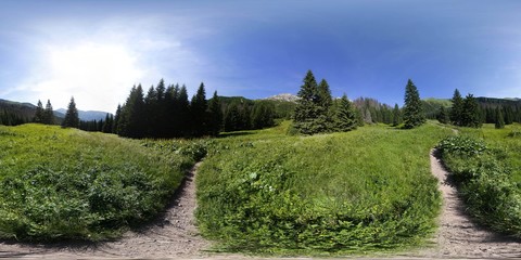 360 degree Panorama of Tatra Mountains © Ruchacz