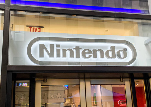 Nintendo store in Rockafeller center New York City