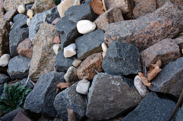 wall texture photo, pebble background ,pebble floor in the garden,
