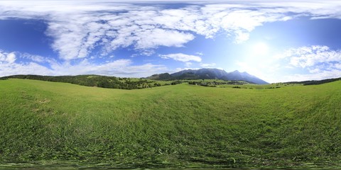 360 degree Panorama of Tatra Mountains