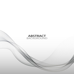  Smoky horizontal wavy wave on an abstract background. Design element