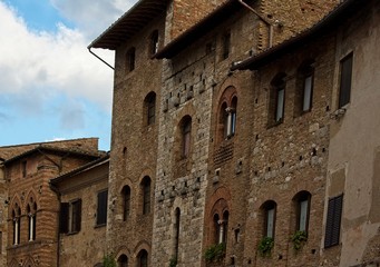Fototapeta na wymiar Multiple Buildings in San Gimignano