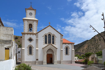 Fototapeta na wymiar Kirche San Juan Bautista in Vallehermoso / La Gomera
