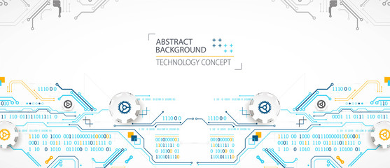 Vector illustration, Hi-tech digital technology and engineering theme