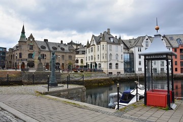 Alesund - port city in Norway