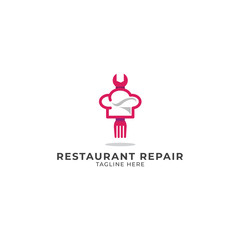Restaurant Repair Logo Vector Icon Illustration