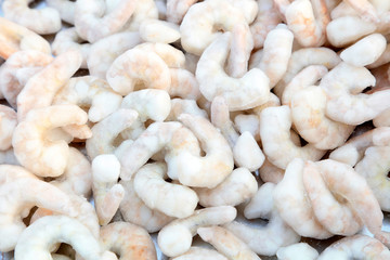 Frozen shrimp meat