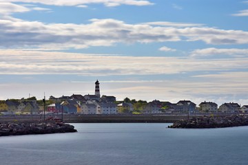 Fototapeta premium Little island town in Norway
