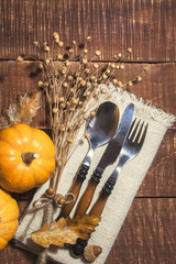 Rustic table decoration