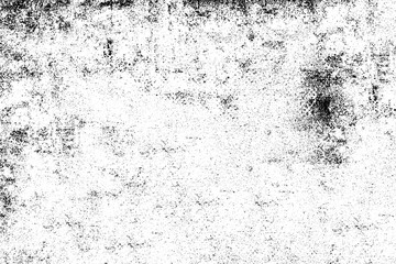 Obraz na płótnie Canvas Grunge black and white. Abstract monochrome background. Vector pattern of scratches, chips, scuffs. Vintage worn surface. Old wall texture