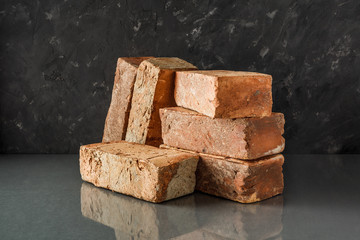 Brick. Material. Hand-made brick. Clinker. Clinker brick. Strotelye material. Construction....