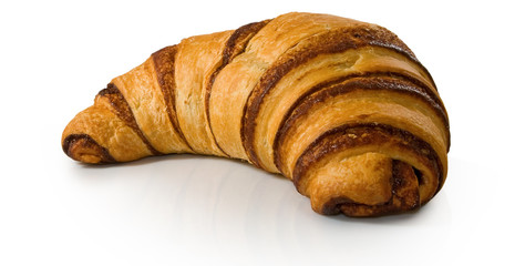 isolated image of tasty croissant closeup