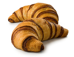 isolated image of tasty croissant closeup