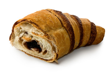 isolated image of tasty croissant closeup