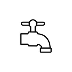 Isolated water tap icon linevector design
