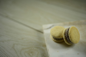 alfajor de maizena - pastry - dulce de leche