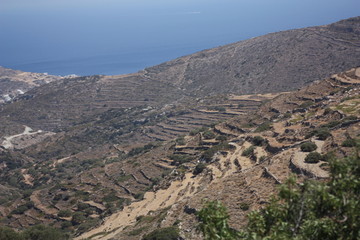 Sikinos, Greece, a small, beautiful and secluded island in the Aegean sea.