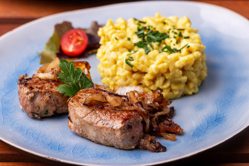 fillet and spaetzle