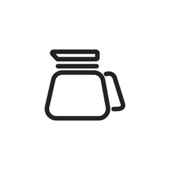 Isolated kitchen coffee pot vector design