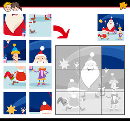 jigsaw puzzles with cartoon Christmas characters