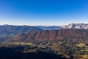 panoramic mountain views from the drone