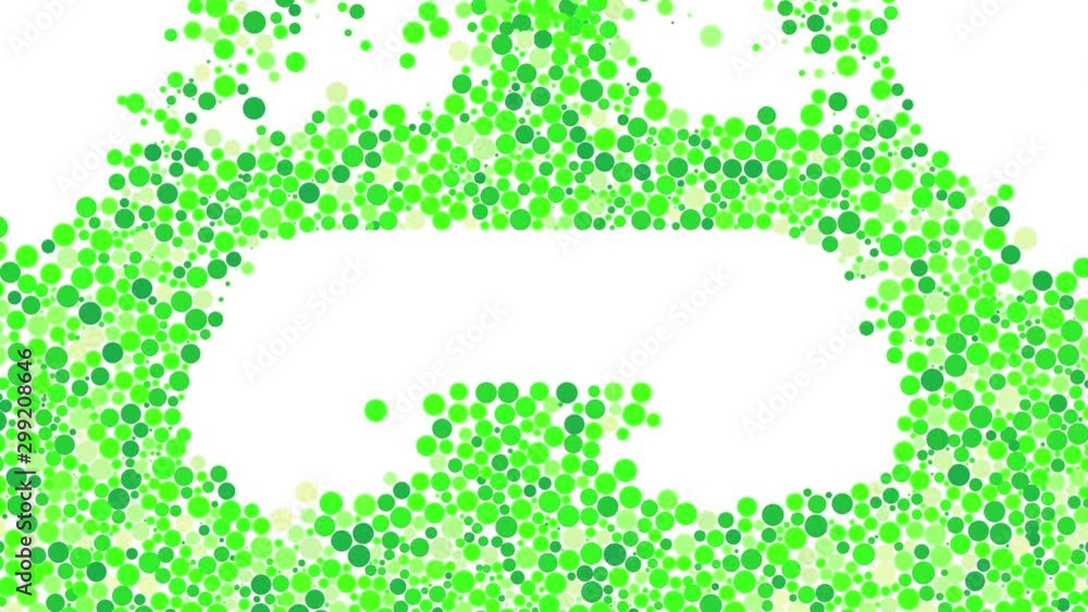 Poster flat style 2d cartoon animation in 4k, ultra hd format. animation. abstract animation of multi-color
