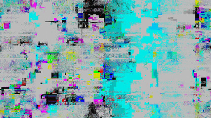 No Signal Error Noise Lines Black and White Abstract Glitch Screen Background
