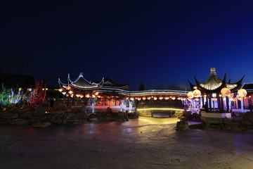Obraz premium lanterns in Chinese ancient architecture