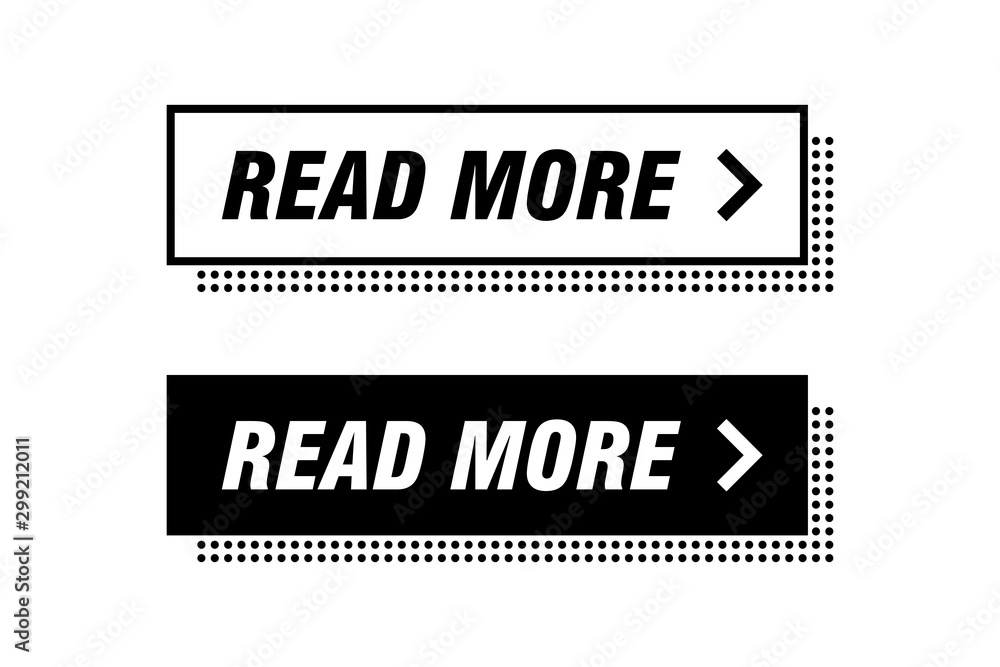 Poster modern buttons monochrome design. black and white. ready to use in your web page or mobile app desig