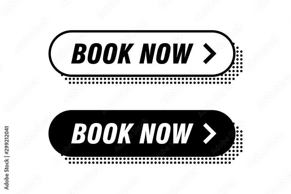 Poster modern buttons monochrome design. black and white. ready to use in your web page or mobile app desig