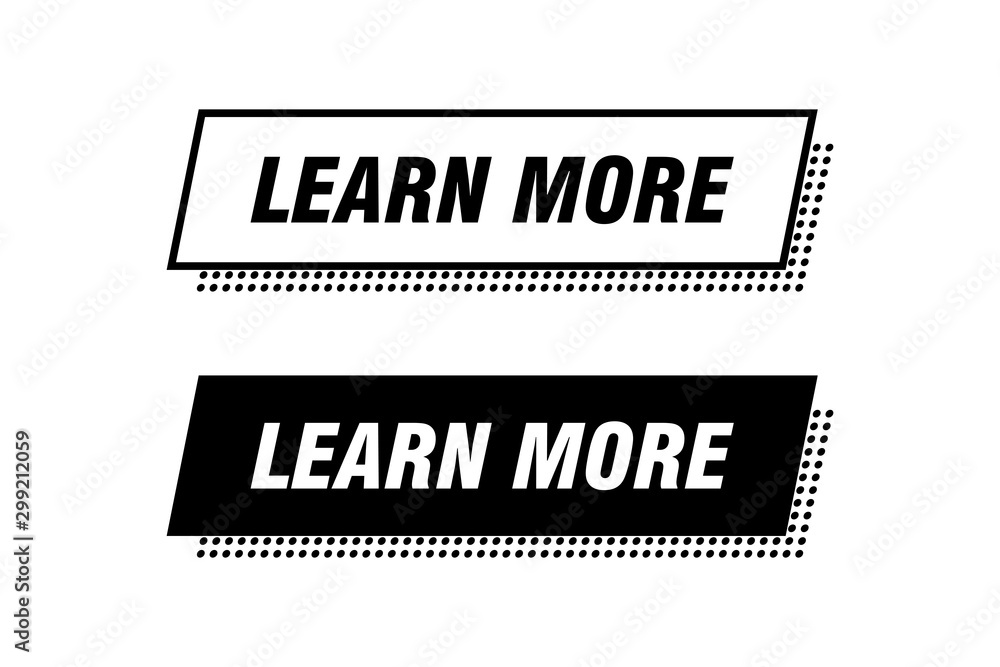 Poster modern buttons monochrome design. black and white. ready to use in your web page or mobile app desig