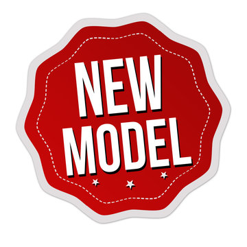 New model label or sticker