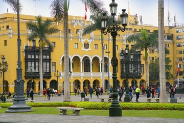 Plaza de Armas in Lima, Peru