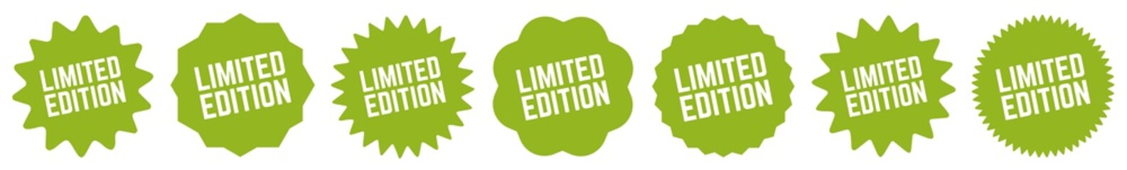 Limited Edition Tag Green Eco | Special Offer Icon | Sale Sticker | Deal Label | Variations
