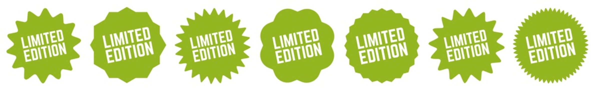 Limited Edition Tag Green Eco | Special Offer Icon | Sale Sticker | Deal Label | Variations