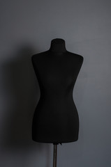 Empty black mannequin