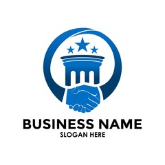 Law Firm logo design vector, Law Agency logo template 