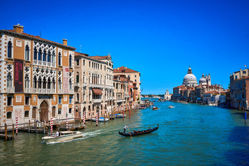Fototapeta na wymiar Ponte dell'Accademia bridge Venice Italy