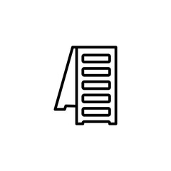 Isolated construction banner icon line vector design