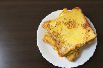 朝食　フレンチトースト